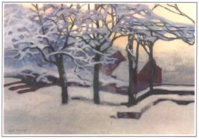 1984-13: Tuin in de sneeuw
A. Donnoy (Luik, 1862-Jette, 1921)