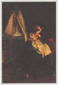 1984-5: Moederweelde 
(A. Stevens, 1823-1906)
Broer van Jozef [nr. 4] - schilderde intieme scènes uit het leven van de mondaine Parijse vrouw.