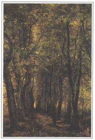 1984-8: De haagbeukdreef te Tervuren 
(Hippolyte Boulenger, 1837-1874)
De belangrijkste figuur van het Belgische pre-impressionisme in de landschapschildering.